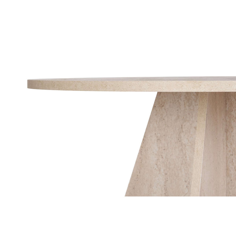Teiah Dining Table, Travertine