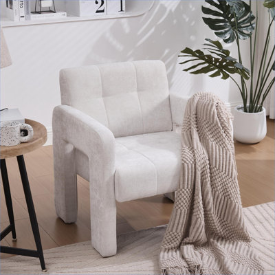Fauteuil simple rembourré rembourré Nordic Modern
