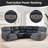 3-Piece Breathable Leather Power Reclining Sectional, Home Theater Couch With Storage, Cup Holder & LED-972976350