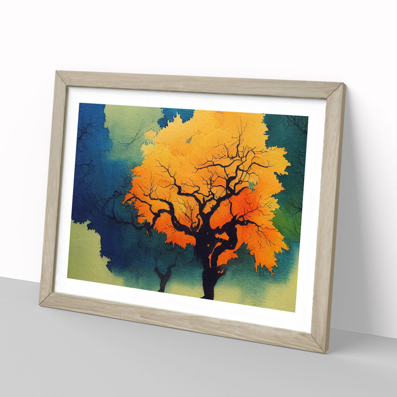 A Beauteous Tree - Single Picture Frame Print, 34cm H x 46cm W x 2cm D, Oak Framed