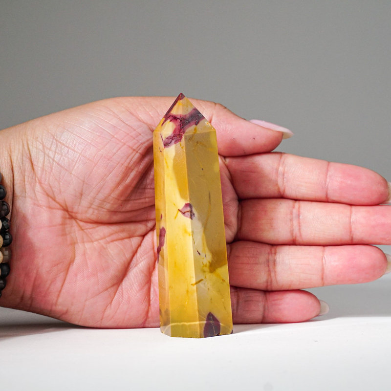 Genuine Polished Mookaite Point from Madagascar (0.24)