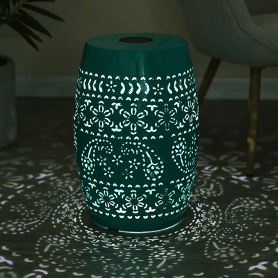Table d'appoint SOLAR, couleur sarcelle