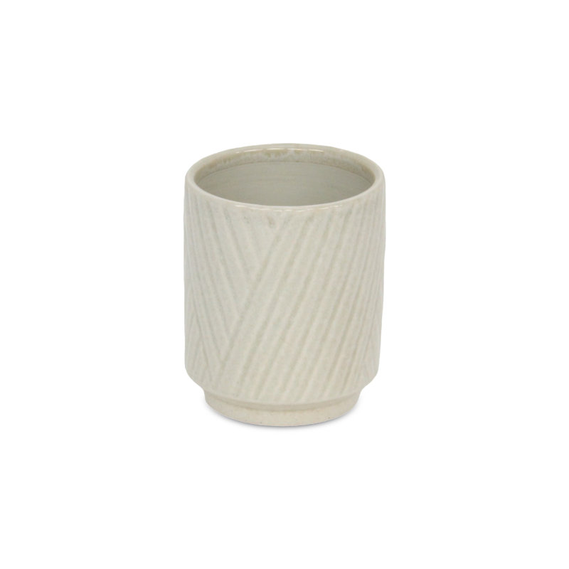 Kettering Handmade Ceramic Pot Planter, White
