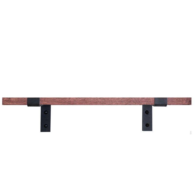 Tablette support en chêne rouge Rayne, Cerise noir, H 2 po x l 47 po x P 7 po