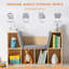 Bibliothèque pour 6 enfants avec coin lecture et coussin, rangement polyvalent pour chambre à coucher-401908531