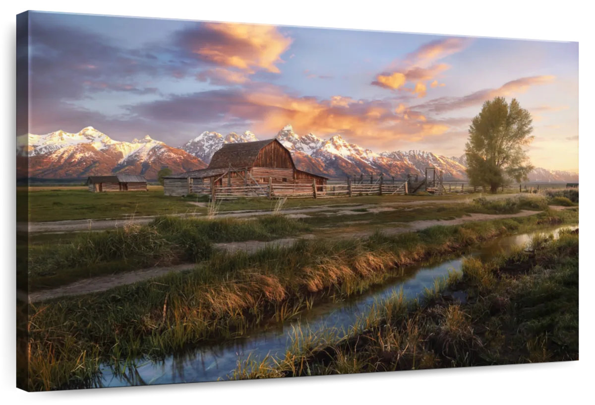 Millwood Pines Alvord Moulton Barn Sunset Scene | Wayfair