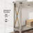Farmhouse Sofa Table - Console Table With Rattan Drawers-1952347584