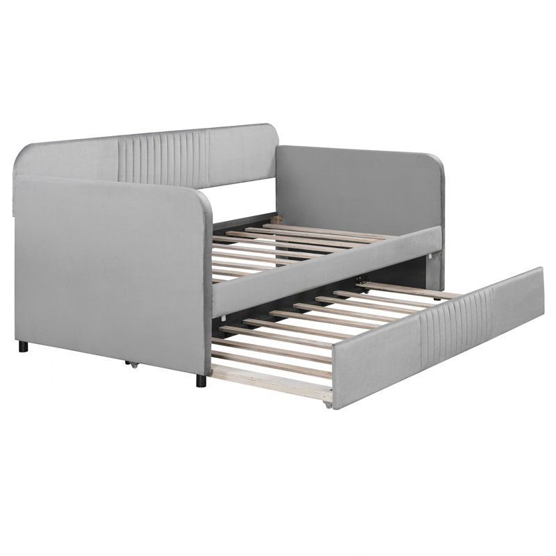 Upholstered Daybed Sofa Bed Twin Size, Gray