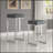 Chrome Upholstered Bar Stool-578523560