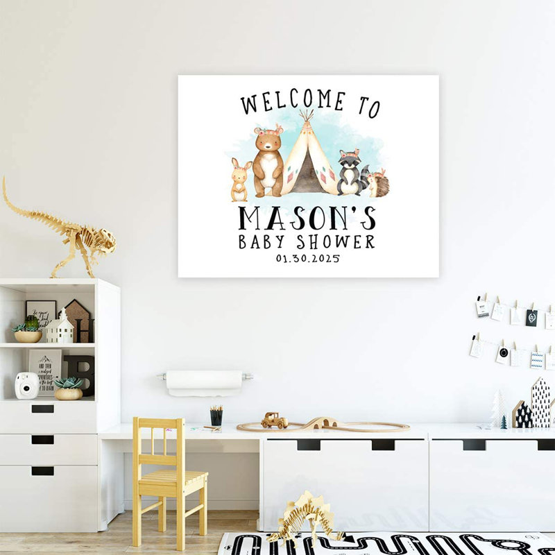 Art sur toile Baby Shower, Oui