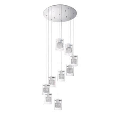 Luminaire suspendu 9 lumières Politan