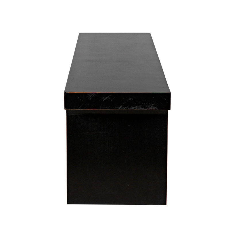 Kir Solid Wood Dining Bench, Black