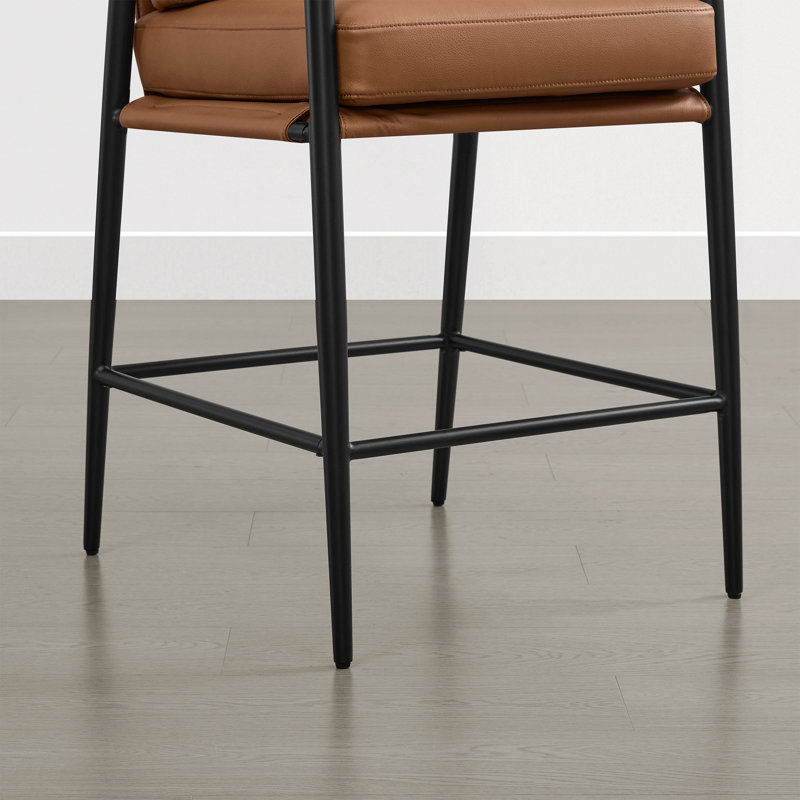 Tabouret de bar moderne rembourré, Brown