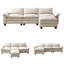 Canapé modulaire de luxe avec repose-pieds-114249327