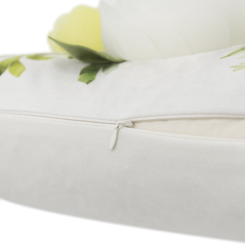  Velvet Rectangular 3D Flower Pillow Cover