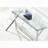Tempered Glass Computer Desk – Transparent Laptop Table with Rounded Edges
