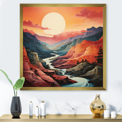Canyon Majestic Palette II - reproduction sur toile