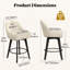 Swivel Upholstered Counter Stool with Metal Frame-2114964338-2114964336