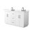 Meuble-lavabo double autoportant 60 po avec plateau en quartz Elan TK