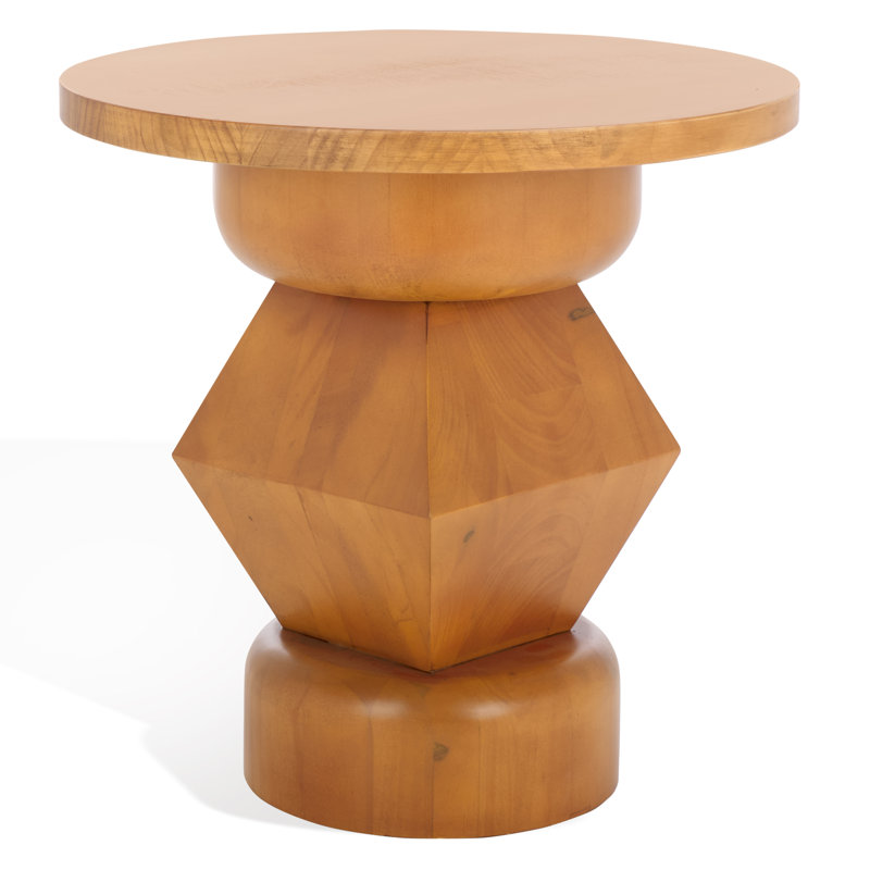 Table d'appoint ronde en bois Claussen, Naturel