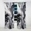 Rideau abstrait noir et gris Harmony In Chaos - rideau occultant - 1 panneaux-895105690