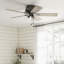 Ventilateur de plafond à 5 pales de 52 po avec lumières Shady Grove-85433801