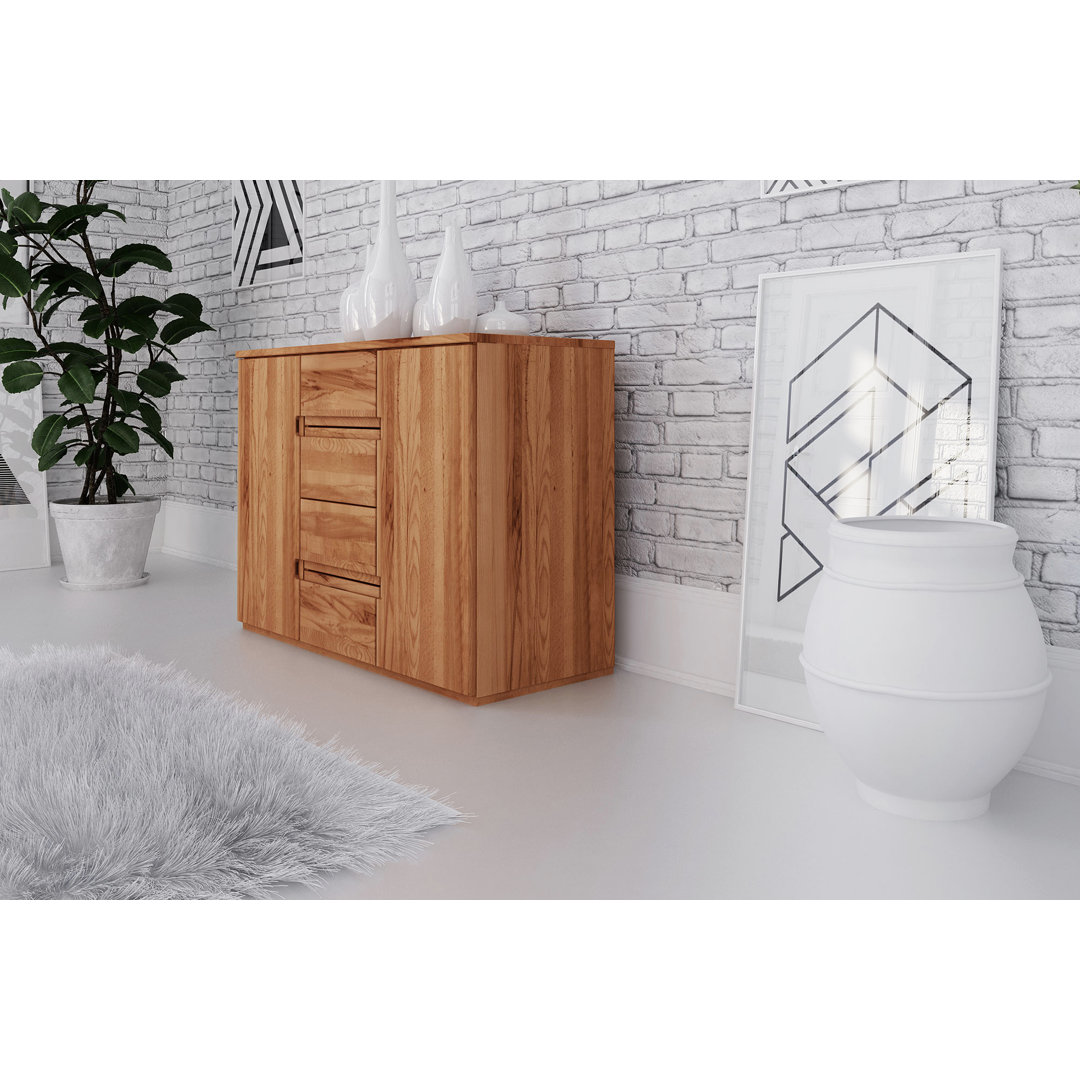 Jacobsen 111cm Wide 4 Drawer Solid Wood Sideboard