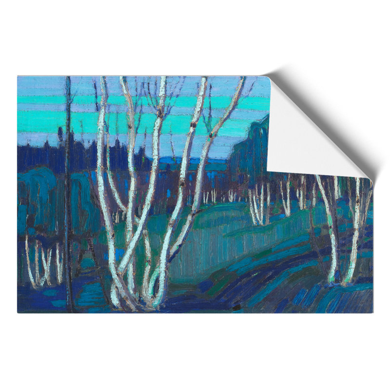 Silver Birches by Tom Thomson - No Frame Painting, 30cm H x 42cm W x 0.1cm D