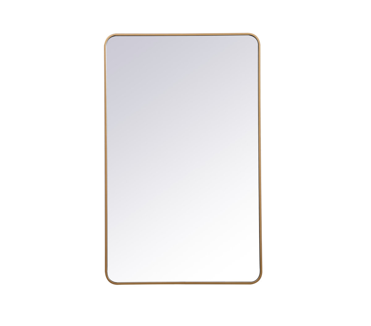 Sabine Accent Mirror, 48" x 30", Brass