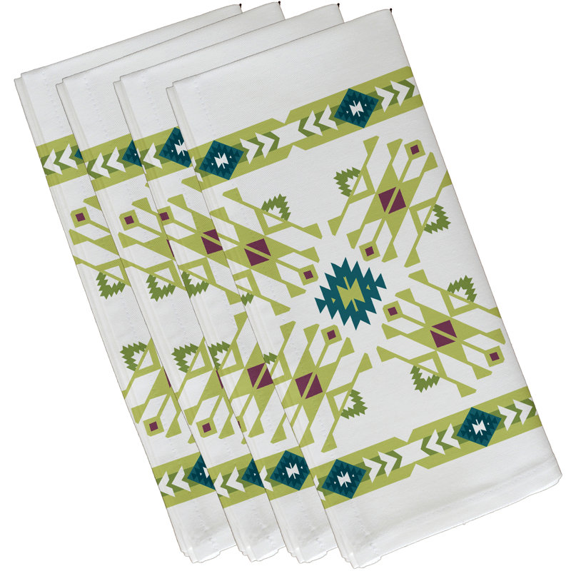 Ensemble de serviettes 4 pièces Alfreda, Vert