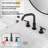 Widespread 2-handle Bathroom Faucet with Drain Assembly-82540531