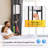 Tylei 63.7'' Black Column Floor Lamp with USB and Outlet