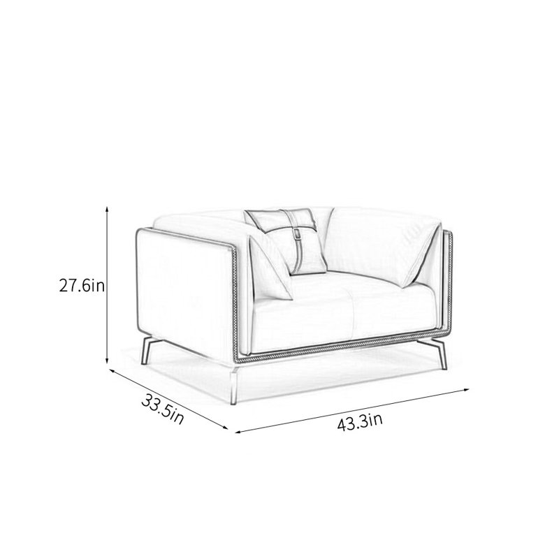 Simple business modern light luxury sofa