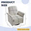 Fauteuil pivotant moderne en rotin à 360 ° avec base en bois massif Modern-799172291