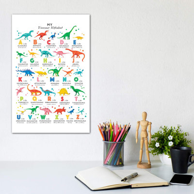Dinosaur Alphabet - impression d'art graphique