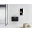 Armoire de salle de bain moderne avec cuve en céramique et tablette latérale - aspect évier blanc 28 po