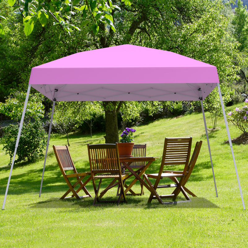 10 pi. L 10 pi. D Auvent escamotable en acier, Rose