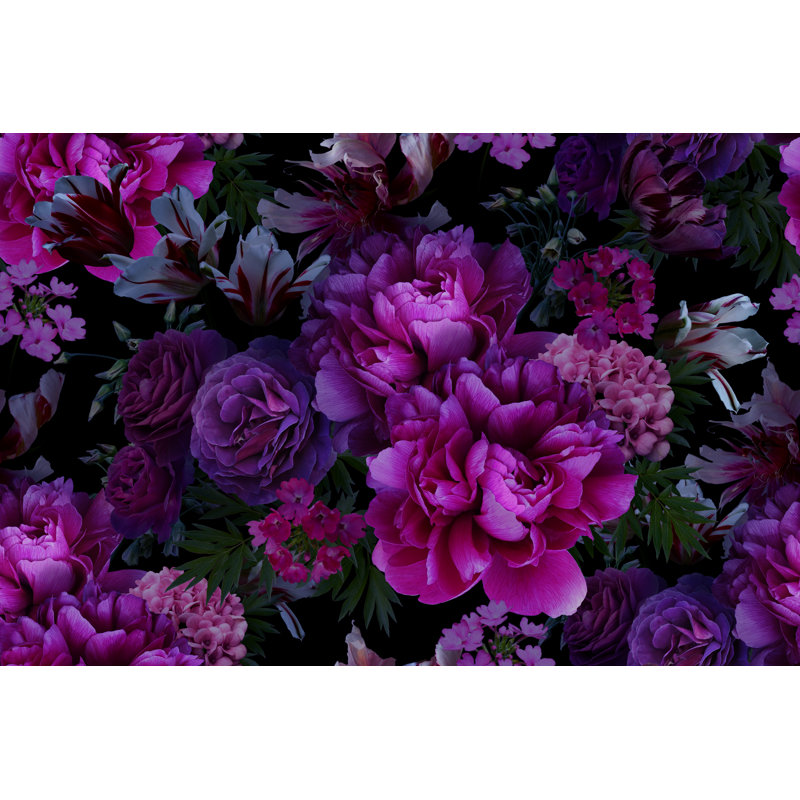 Adael Blooming Garden Flowers par Marinavorontsova, H 24 po x l 36 po