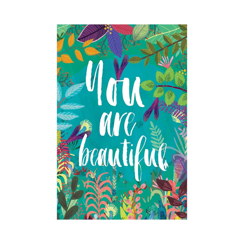 You Are Beautiful by Mia Charro - Wrapped Canvas Gallery-Wrapped Canvas Giclée, 66.04 cm H x 45.72 cm W x 3.175 cm D
