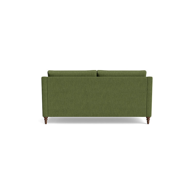 Vera Loveseat (70"), Walnut Finish (Turned), Performance Weave - Basil