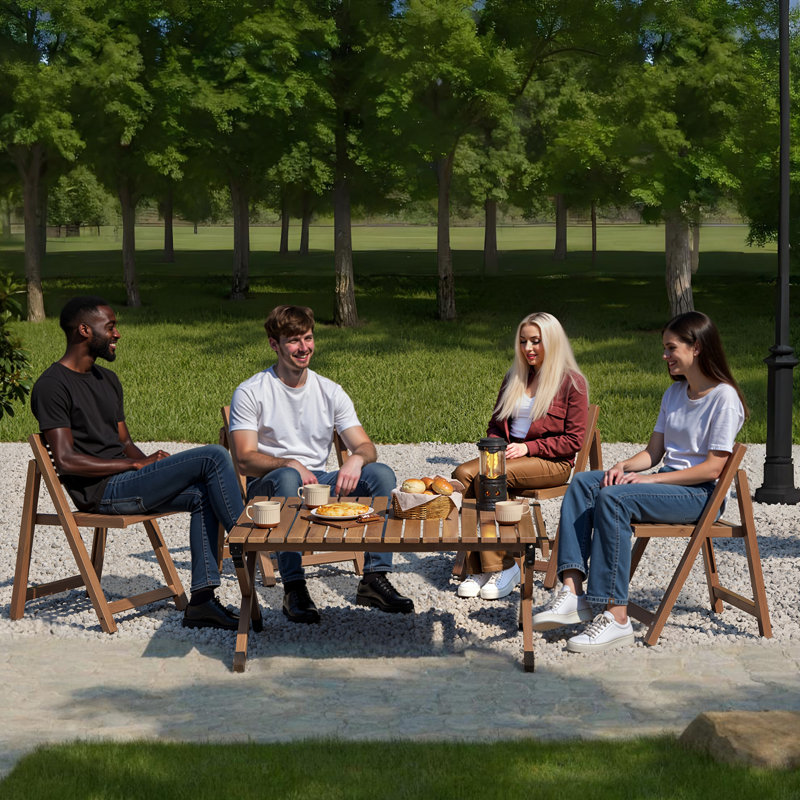 Chaise pliante en bois, chaise de salle à manger pliable en bois massif pour une utilisation intérieure et extérieure, conception portable peu encombrante