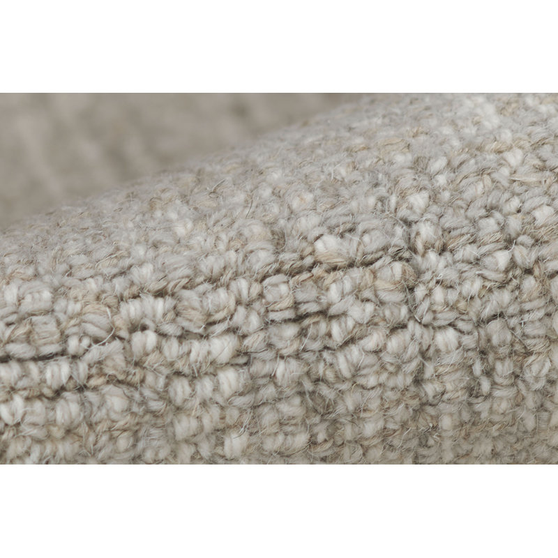 Tapis Milton en laine à motifs abstraits, tufté à la main, couleur fumée, 2,13 m x 2,74 m, Fumée, 7' x 9'