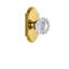 Grandeur Arc Plate Pasage with Versailles Crystal Door Knob-671668185-671668186