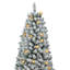 Sapin de Noël artificiel élancé enneigé 6 pi avec 2 couleurs claires