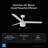 Skelton 44'' Indoor Ceiling Fan with Light, 3-Blade Pull Chain Ceiling Fan, Reversible AC Motor, Color Changing LED Light Kit - Matte White-1230574623-1277667852-1277667843