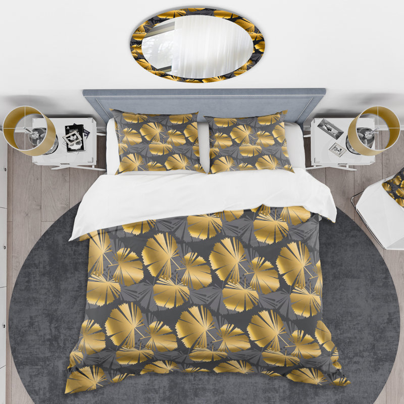 Retro Art Deco - Mid century bedding set - Modern Mid-century Bed cover set, Full/Queen Duvet Cover + 2 Shams