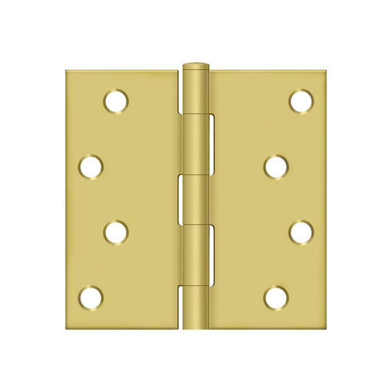 Steel Hinge, Brushed Brass