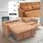 82'' Convertible Sleeper Sofa With Reversible Chaise Lounge – 2-In-1 Pull-Out Sofa Bed With Storage For Guest Space-1550274220