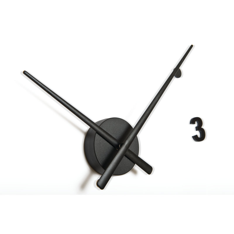 Horloge murale, Noir, Moyenne