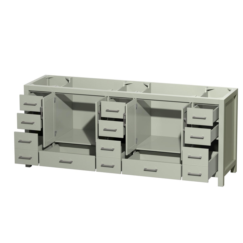 Sheffield 83" Freestanding Double Vanity Base Only
